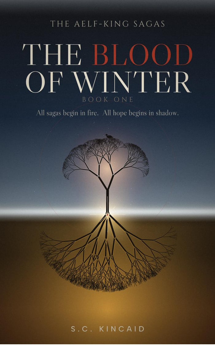 The Blood of Winter — cover of Book One of The Aelf-King Sagas